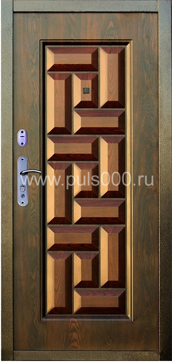 Металлическая дверь из массива дерева MS-52 + массив, цена 112 500 руб. Металлическая дверь из массива дерева MS-52 + массив, цена 112 500 руб.